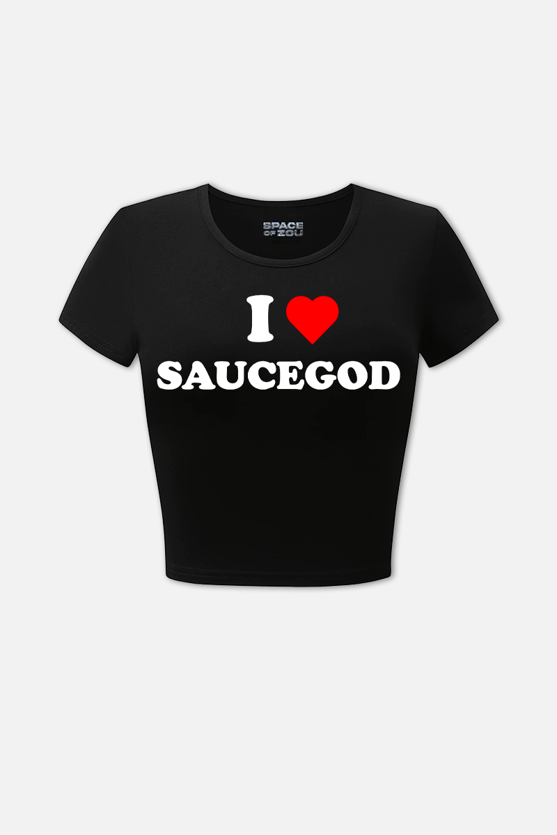 I LOVE SAUCEGOD T-SHIRT